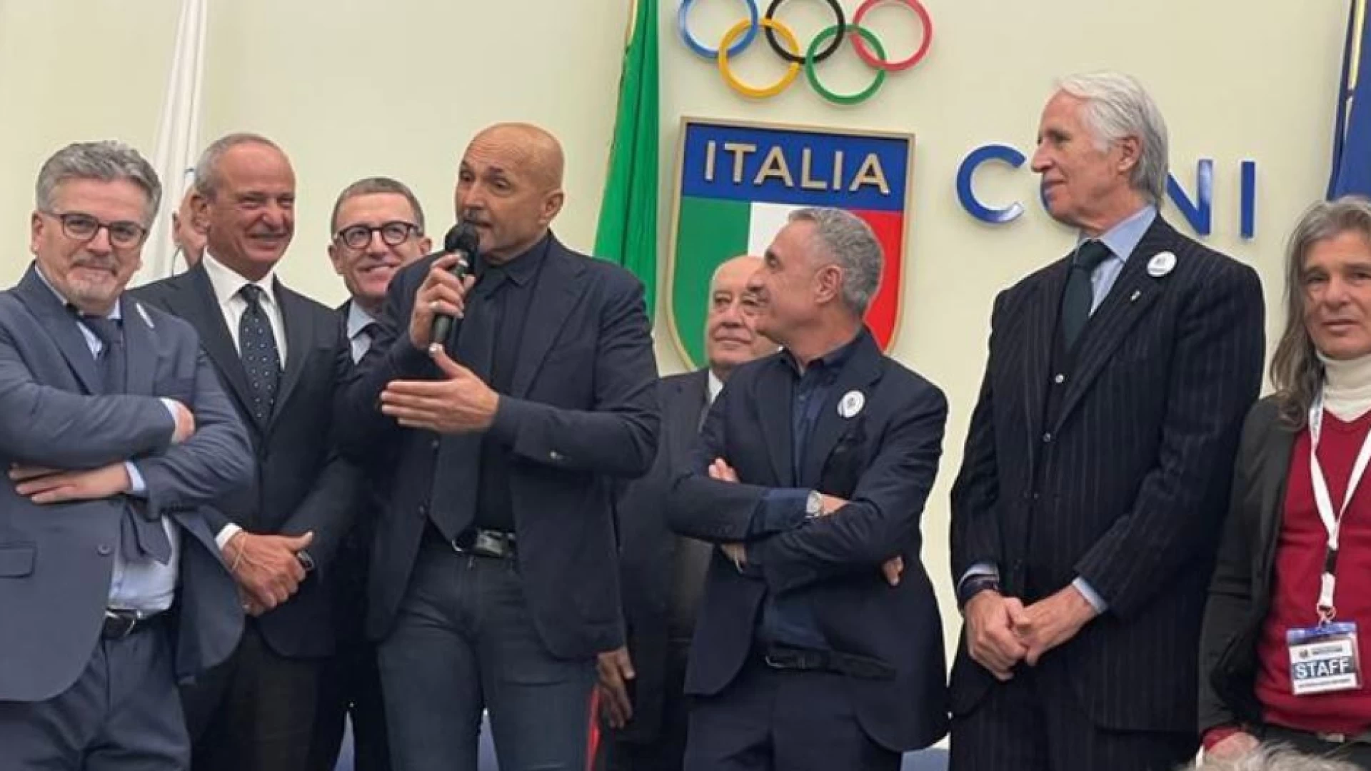 Mario Pietracupa, presidente Fondazione Neuromed insignito del premio “Andrea Fortunato” nel salone d’onore del Coni a Roma.